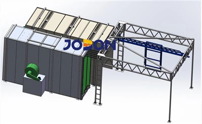 Linka příčného práškového lakování Jobon